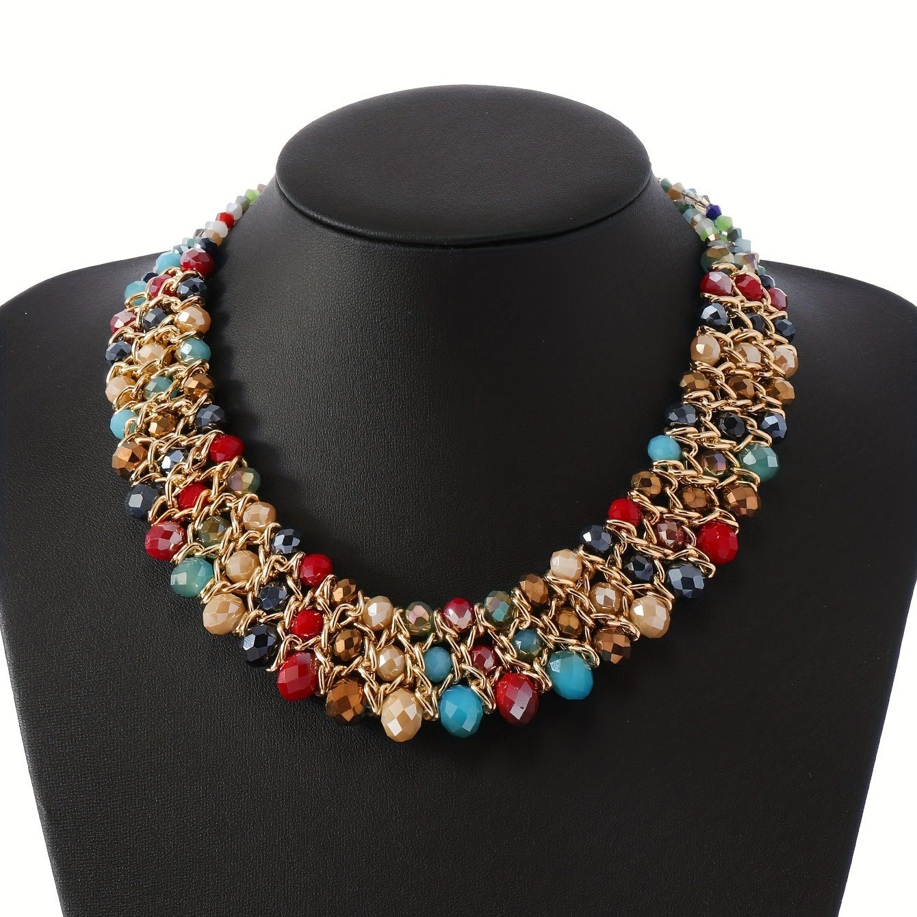 Oriana Tri Layer Statement Bib Halskette