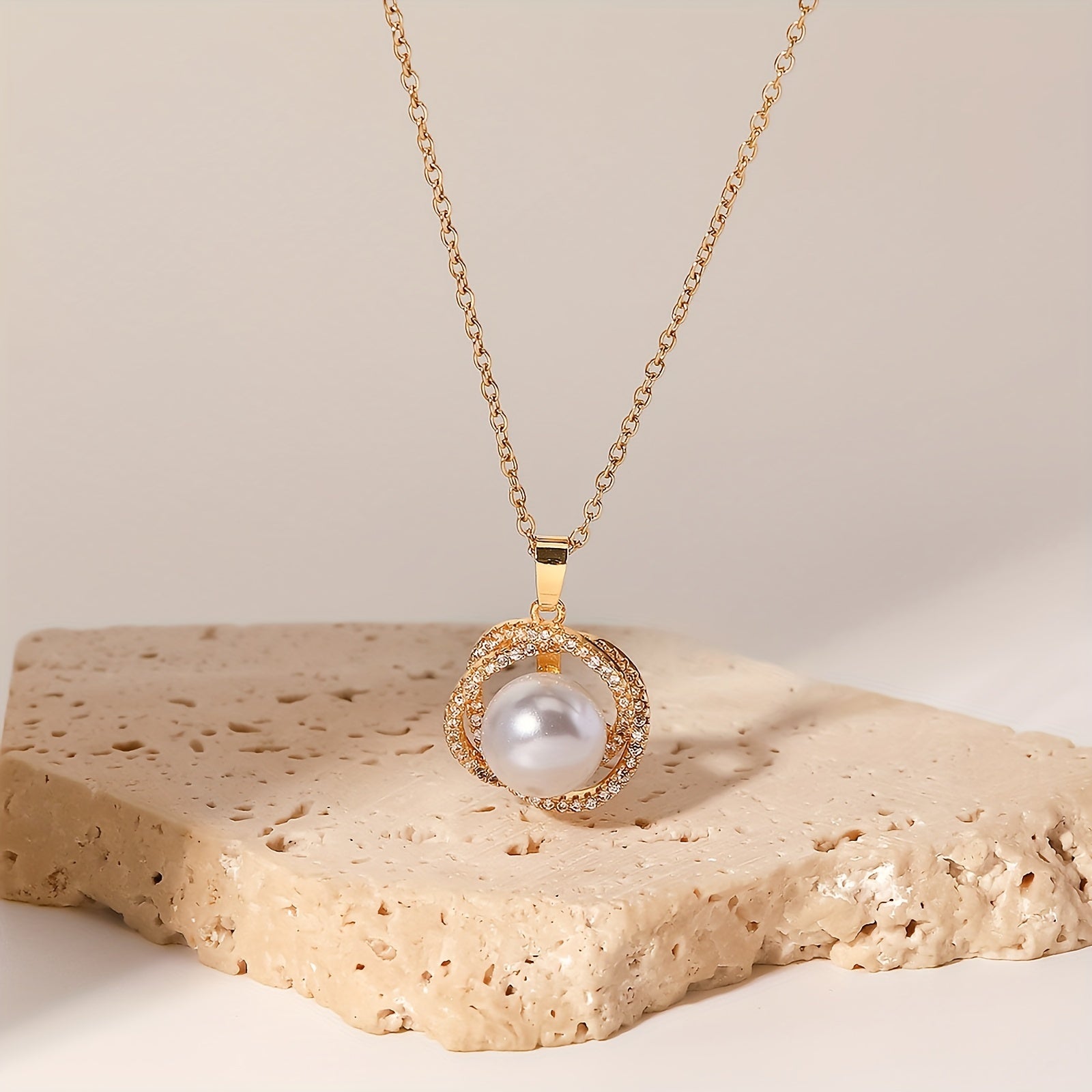 Perlenessenz 18K Gold Plated Halskette
