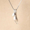 Katze Kette | 925 Silber Halskette mit Katzenanhänger