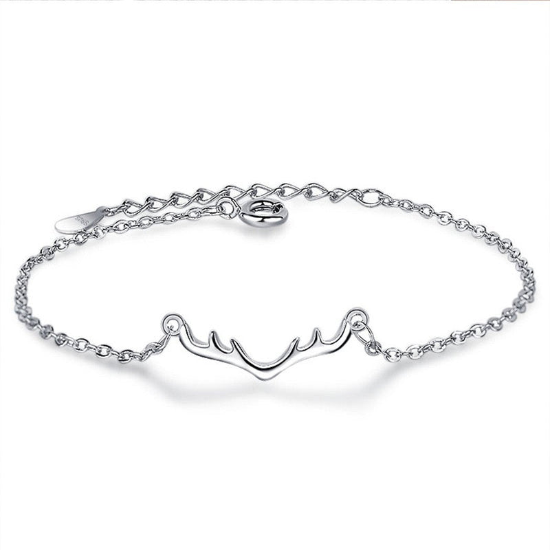 925 Sterling Silber Rentier Antler  Charm  Armband Für Frauen