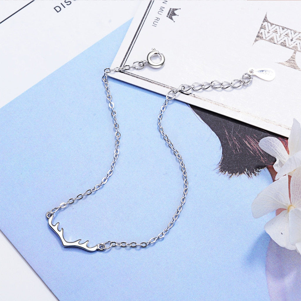 925 Sterling Silber Rentier Antler  Charm  Armband Für Frauen