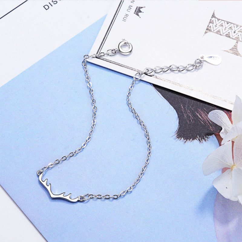 925 Sterling Silber Rentier Antler  Charm  Armband Für Frauen