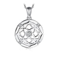 925 Sterling Silber Celtics Knoten Mit Kubischer Zirkonia  Anhänger Halskette