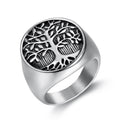 Edelstahlbaum Des Lebens Ring Männer S Schmuck