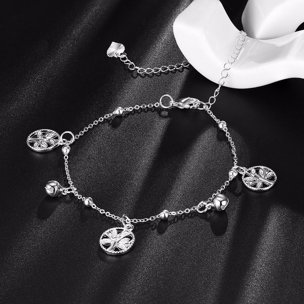 925 Sterling Silber Tree Of Life Kochlettarmband