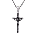 Edelstahl  Skelettkreuz  Anhängerkette