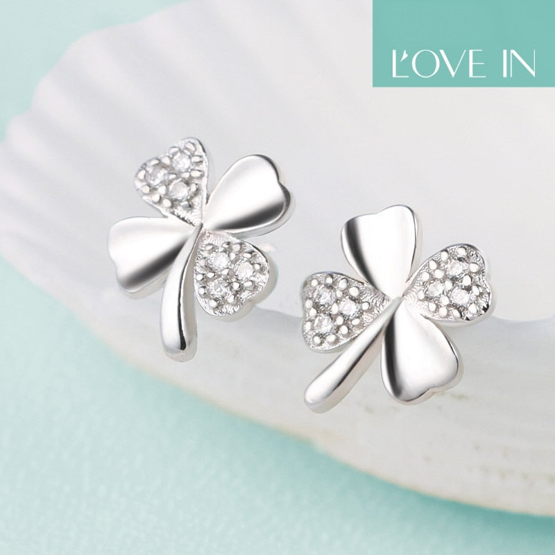 Lucky Clover Österreichische Kristallohrohrringe Frauen S Schmuck