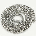 8/5mm Geflochtenes Versilbertes Edelstahlkettenkettenglied