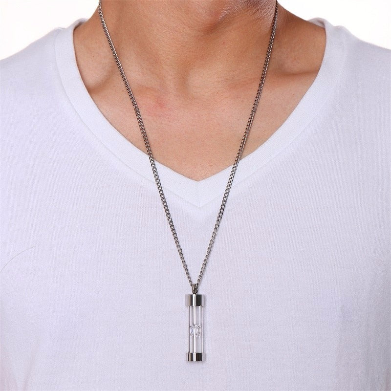 Sandglas Sands Of Time Cremation Pendant Memorial Halskette