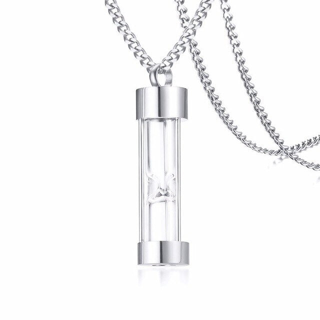 Sandglas Sands Of Time Cremation Pendant Memorial Halskette