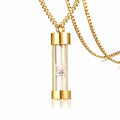Sandglas Sands Of Time Cremation Pendant Memorial Halskette