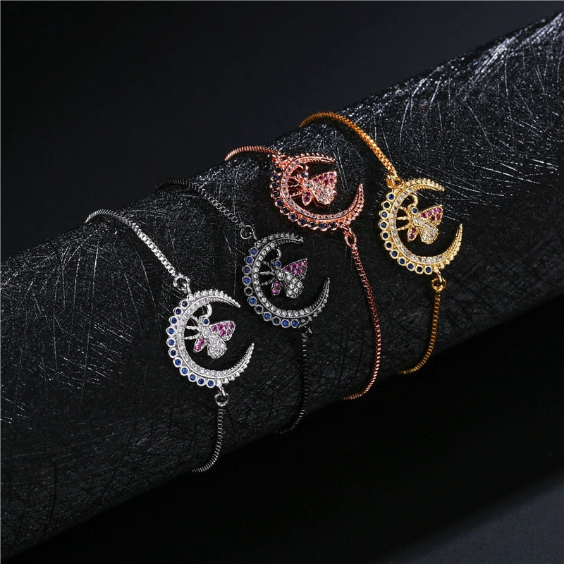 Silberkettenmond Mit Bienenarmband