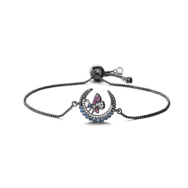 Silberkettenmond Mit Bienenarmband