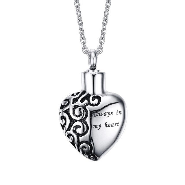 Immer In Meinem Herzen Anhänger Medaillon Halskette Erinnerung Schmuck