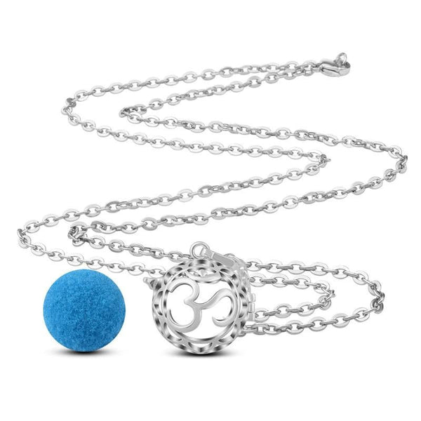 Om Silber Aromatherapie Schwangerschaft Harmony Ball Ätherische Öl Diffusor Halskette