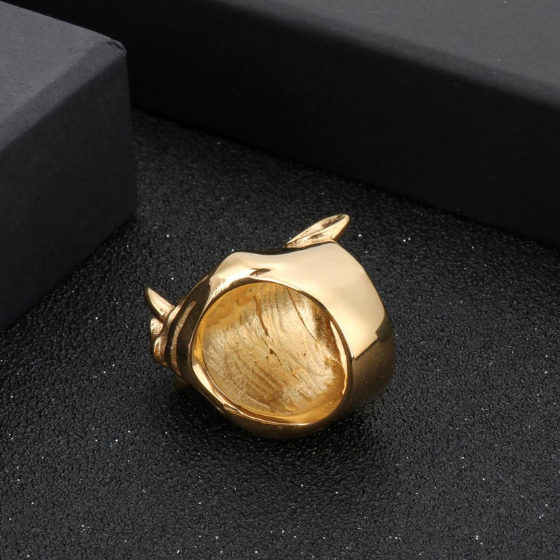 Edelstahl 3D  Schweinring Für Männer