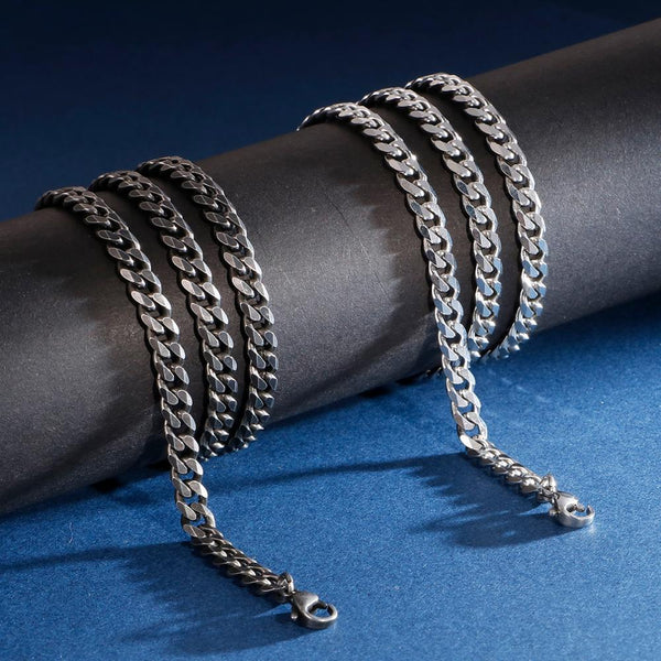 Edelstahl Punk Langkettige Halskette Für Männer