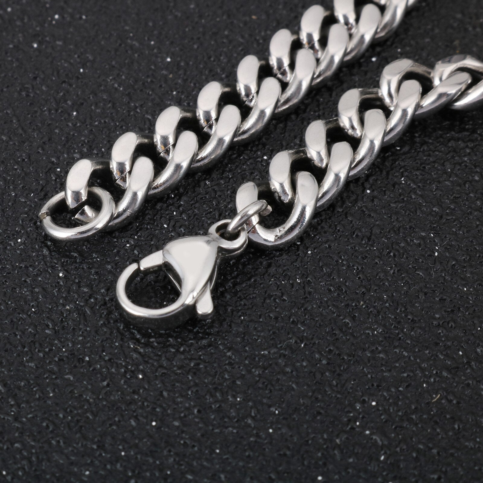 Edelstahl Silber Schlangenverbindungskettenarmband