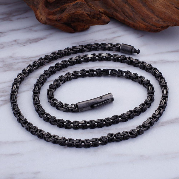 Edelstahl Punk Black Biker  Kettenkette Für Männer