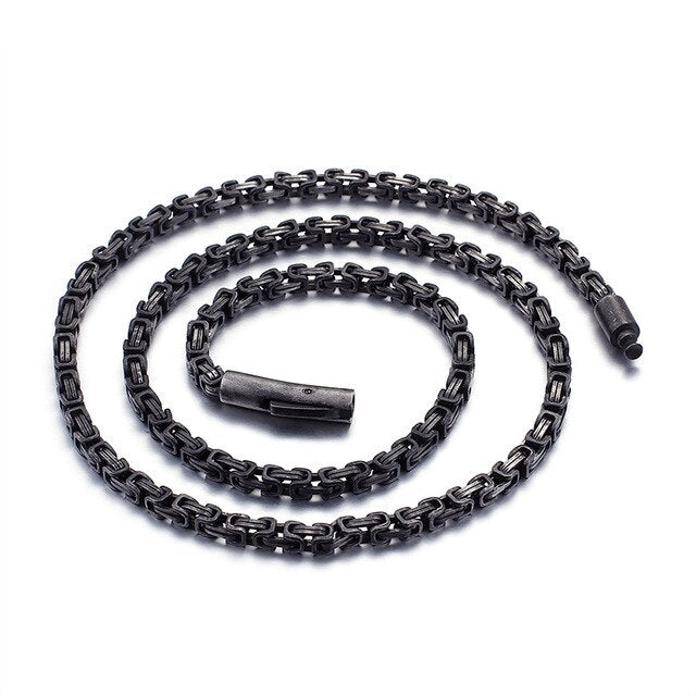 Edelstahl Punk Black Biker  Kettenkette Für Männer