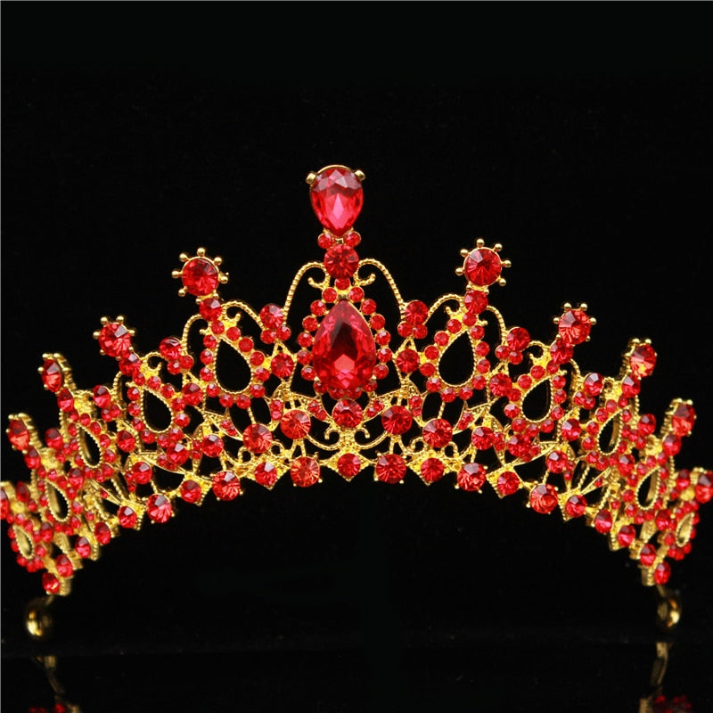 Blühende Silberkristall  Tiara  Krone Für Abschlussball Oder Hochzeit