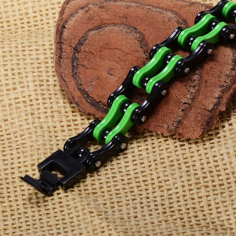 4 Töne Motorradkette Edelstahl Armreif