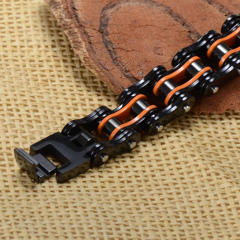 4 Töne Motorradkette Edelstahl Armreif