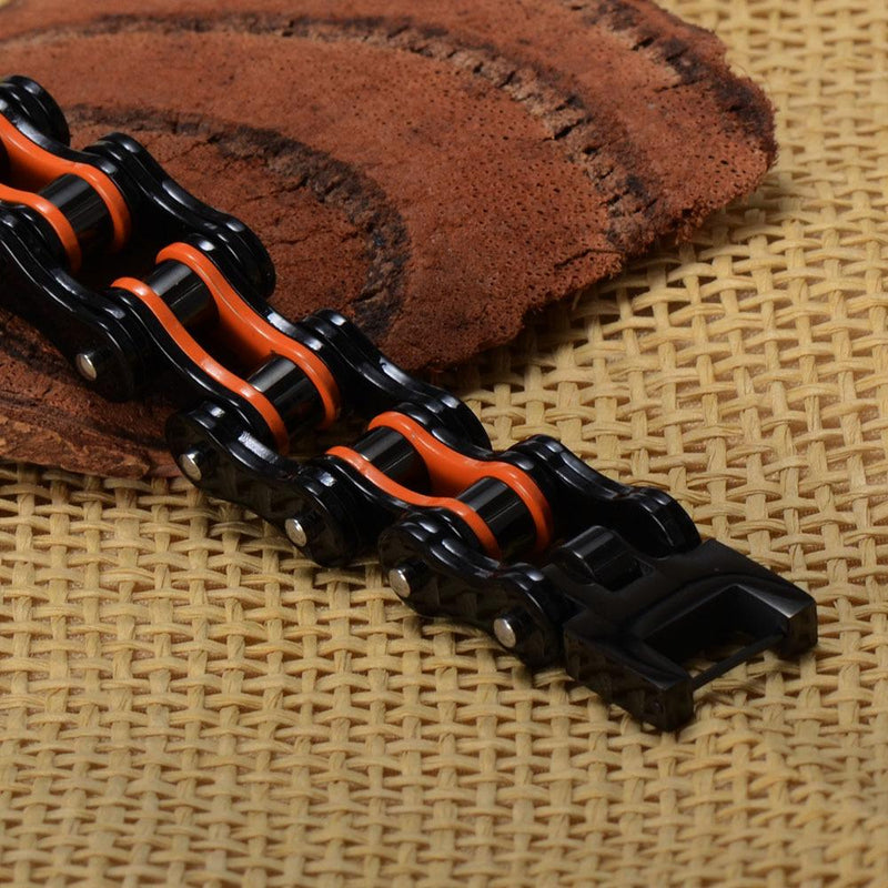 4 Töne Motorradkette Edelstahl Armreif