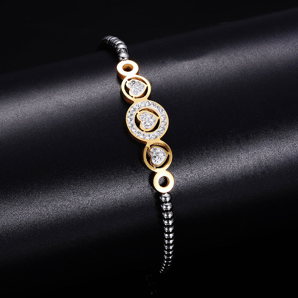 Edelstahlperlen Mode  Charmarmband