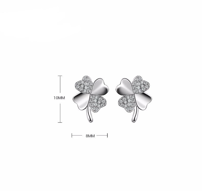 Lucky Clover Österreichische Kristallohrohrringe Frauen S Schmuck