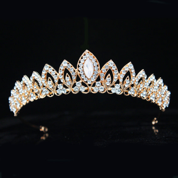 Diamond Blumen Paisley Tiara Crown Crystal Diadem