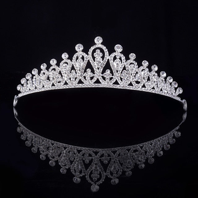 Diamond Blumen Paisley Tiara Crown Crystal Diadem