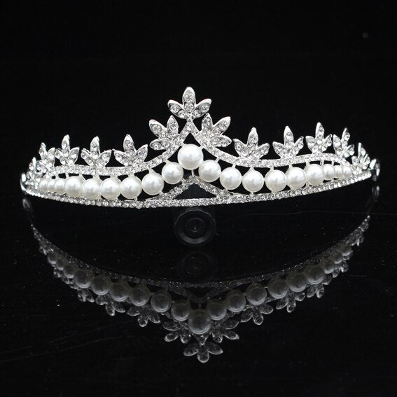 Diamond Blumen Paisley Tiara Crown Crystal Diadem