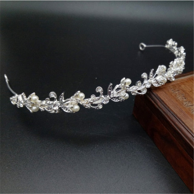 Diamond Blumen Paisley Tiara Crown Crystal Diadem