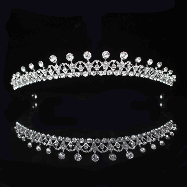 Diamond Blumen Paisley Tiara Crown Crystal Diadem
