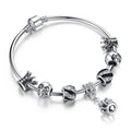 Crown Heart Star Charm Armband