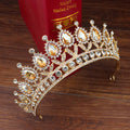 Königin Strasssteine Kristalle Barock Hochzeit Prom Tiara