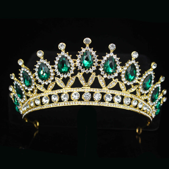 Königin Strasssteine Kristalle Barock Hochzeit Prom Tiara