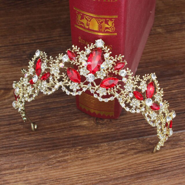 Königin Strasssteine Kristalle Barock Hochzeit Prom Tiara