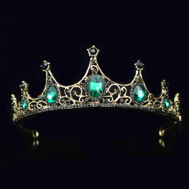 Königin Strasssteine Kristalle Barock Hochzeit Prom Tiara