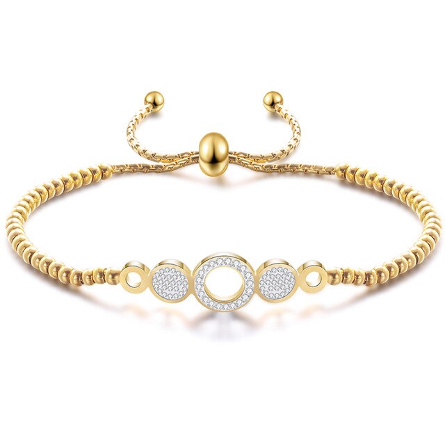 Edelstahlperlen Mode  Charmarmband