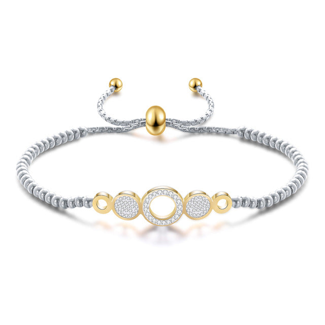 Edelstahlperlen Mode  Charmarmband