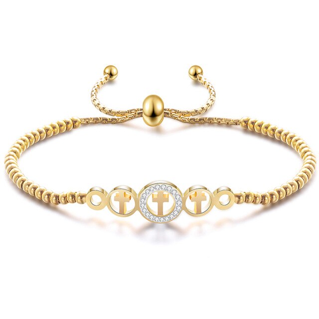 Edelstahlperlen Mode  Charmarmband