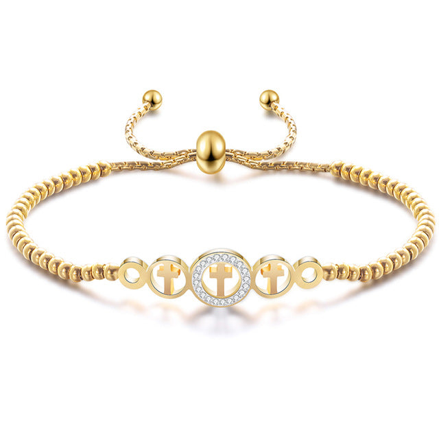 Edelstahlperlen Mode  Charmarmband