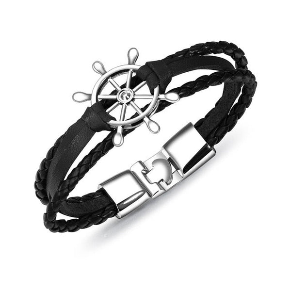 Schiffslenkrad Fashion Leder Charme Armband