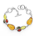 Elegantes Multikolores Baltisches Synthetisches Bernsteinkettenarmband