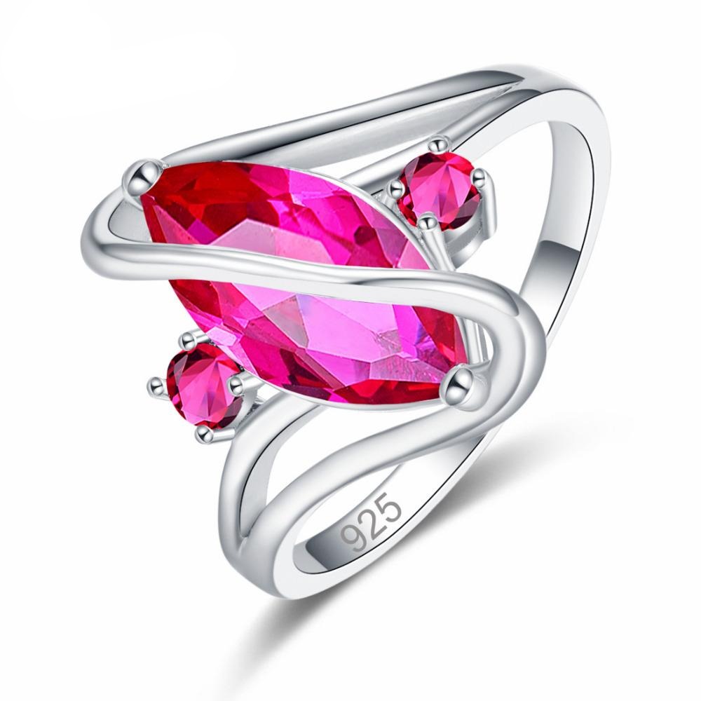 Marquise Cut Cubic Zirkonia 925 Sterling Silber Engagement Ring