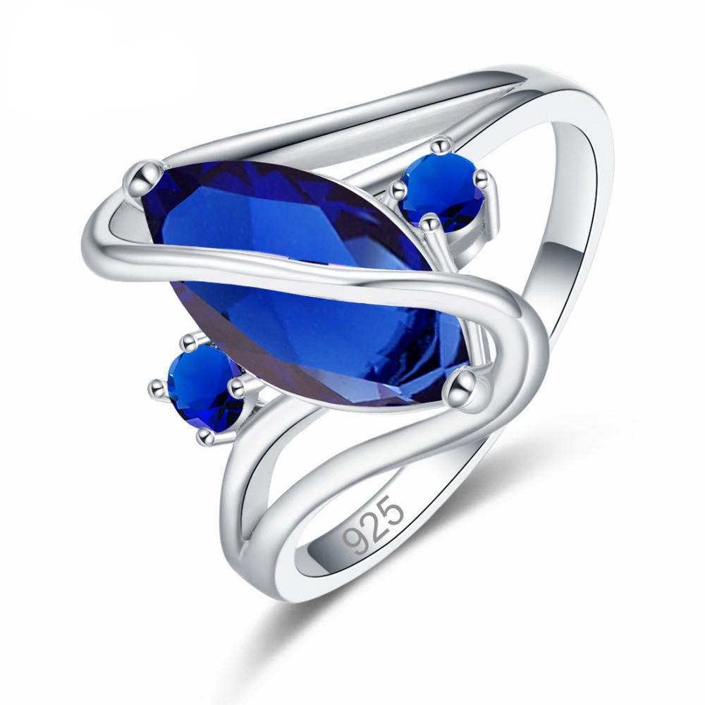 Marquise Cut Cubic Zirkonia 925 Sterling Silber Engagement Ring