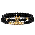 6 mm Naturstein Mikromikrokubikzirkonias Kronharm  Armband