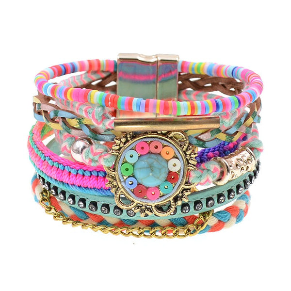 Boho Lederarmbänder